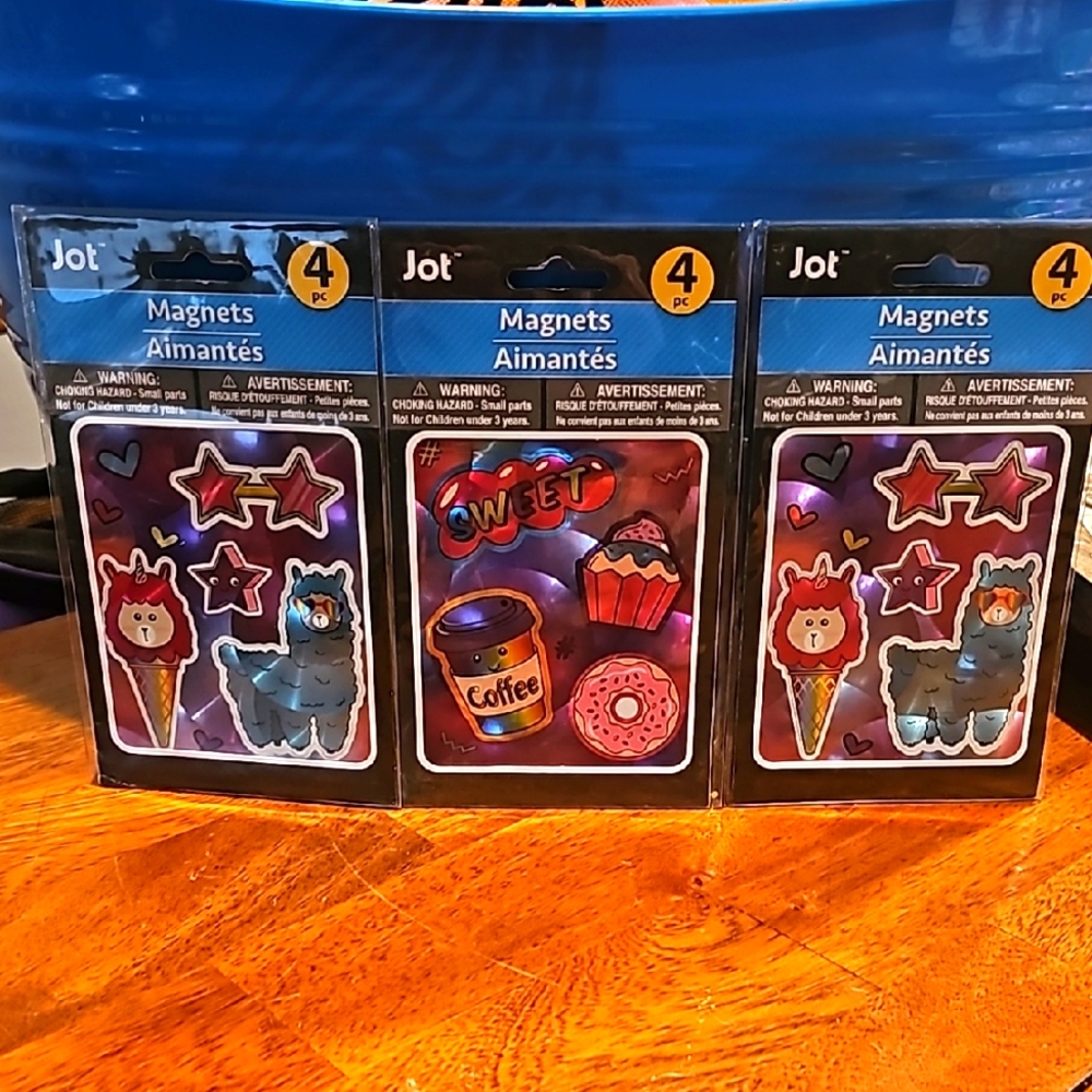 Jot Fun Magnet Set - Llama and Treats!!Locker Magnets NWTS